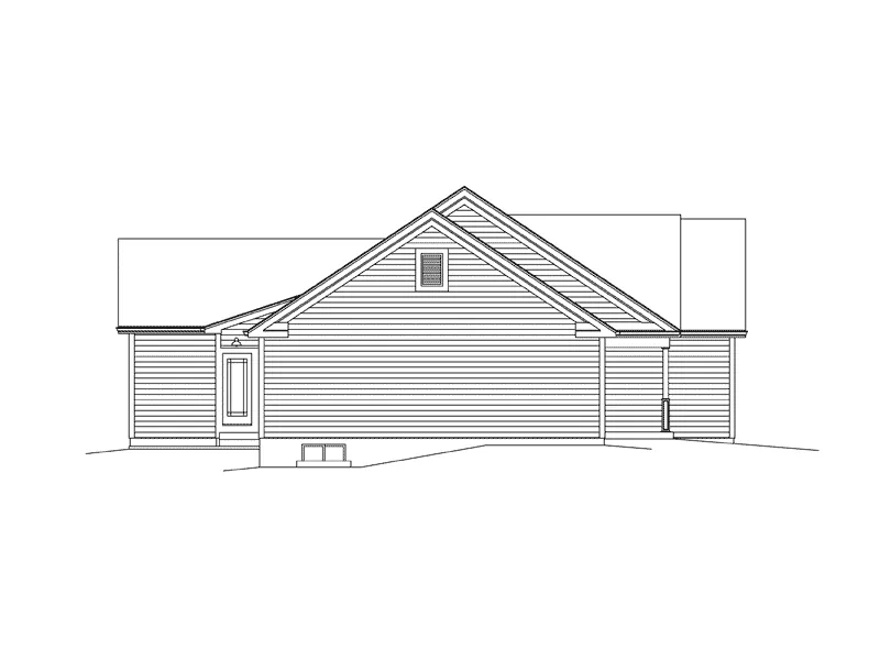 Country House Plan Left Elevation - Natalie Country Home 121D-0024 - Shop House Plans and More