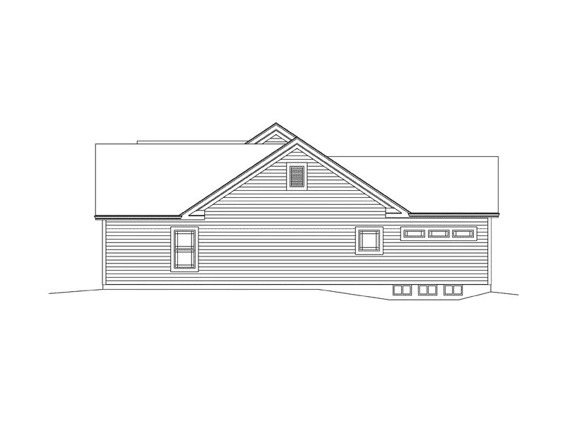Country House Plan Right Elevation - Natalie Country Home 121D-0024 - Shop House Plans and More