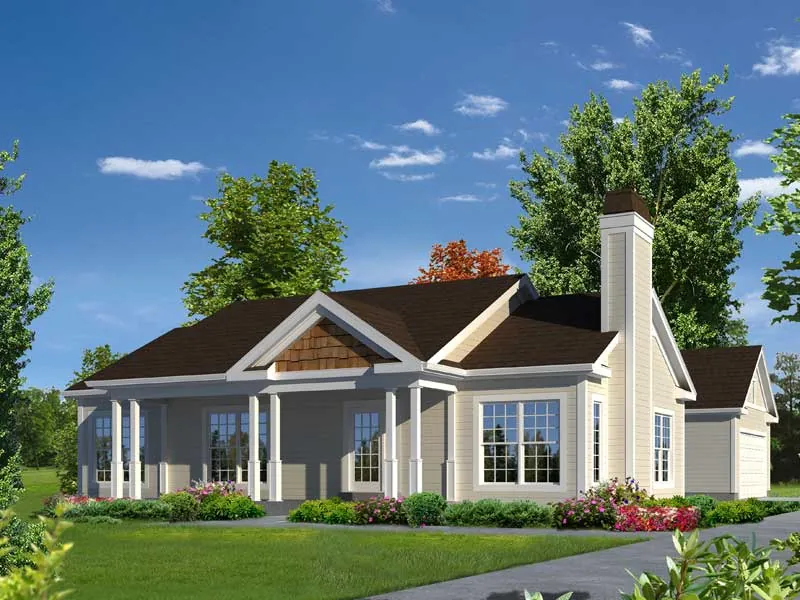 Country House Plan Front of Home - Sydney Country Style Home 121D-0025 - Shop House Plans and More