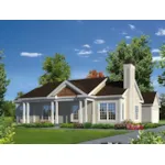 Cabin & Cottage House Plan Front of House 121D-0025