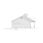 Cabin & Cottage House Plan Left Elevation - Sydney Country Style Home 121D-0025 - Shop House Plans and More