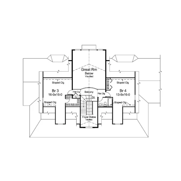 Luxury House Plan Second Floor - Rachel Country Home 121D-0026 - Shop House Plans and More