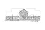 Luxury House Plan Rear Elevation - Rachel Country Home 121D-0026 - Shop House Plans and More