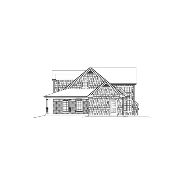 Luxury House Plan Right Elevation - Rachel Country Home 121D-0026 - Shop House Plans and More