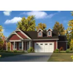 Ranch House Plan Front of Home - Sophia New England Style Home 121D-0027 - Shop House Plans and More