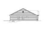 Craftsman House Plan Left Elevation - Alyssa Cabin And Cottage Home 121D-0028 - Search House Plans and More