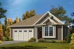 Cabin & Cottage House Plan Front of Home - Hannah Craftsman Ranch Home 121D-0029 - Search House Plans and More