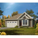 Traditional House Plan Front of House 121D-0029