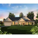 Traditional House Plan Front of Home - Avery Craftsman Ranch Home 121D-0030 - Search House Plans and More