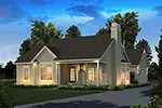 Traditional House Plan Front of Home - Brianna Country Ranch Home 121D-0031 - Search House Plans and More