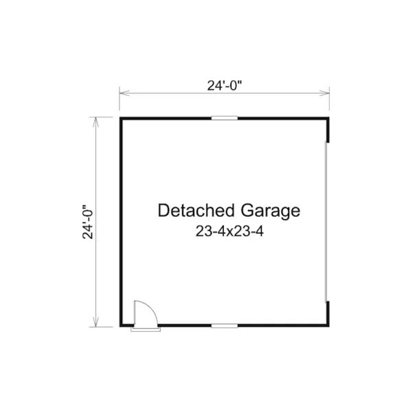 Traditional House Plan Garage Floor Plan - Brianna Country Ranch Home 121D-0031 - Search House Plans and More