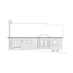 Traditional House Plan Rear Elevation - Brianna Country Ranch Home 121D-0031 - Search House Plans and More