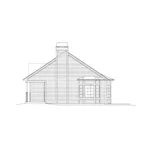 Traditional House Plan Right Elevation - Brianna Country Ranch Home 121D-0031 - Search House Plans and More