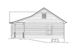 Traditional House Plan Right Elevation - Aubrey Country Ranch Home 121D-0033 - Search House Plans and More