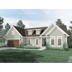 Country House Plan Front of Home - Jocelyn Craftsman Ranch Home 121D-0039 - Search House Plans and More