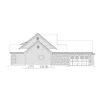 Craftsman House Plan Left Elevation - Dorene Shingle Style Home 121D-0044 - Search House Plans and More