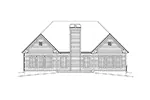 Country House Plan Rear Elevation - Buckley Shingle Ranch Home 121D-0045 - Search House Plans and More