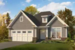 Craftsman House Plan Front of Home - Loraine Craftsman Ranch Home 121D-0048 - Shop House Plans and More