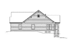Traditional House Plan Right Elevation - Nellie Traditional Ranch Home 121D-0049 - Shop House Plans and More