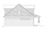 Cape Cod & New England House Plan Left Elevation - Lily Country Craftsman Home 121D-0050 - Shop House Plans and More