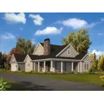 Traditional House Plan Front of House 121D-0051