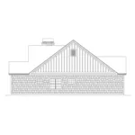 Ranch House Plan Right Elevation - Evie Narrow Lot Country Home 121D-0051 - Search House Plans and More