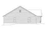 Country House Plan Left Elevation - Isabelle Narrow Ranch Home 121D-0052 - Search House Plans and More