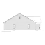 Ranch House Plan Left Elevation - Isabelle Narrow Ranch Home 121D-0052 - Search House Plans and More