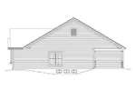 Craftsman House Plan Right Elevation - Isabelle Narrow Ranch Home 121D-0052 - Search House Plans and More