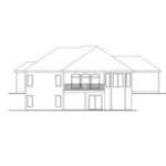 Traditional House Plan Rear Elevation - Flinthill Mill Ranch Home 123D-0001 - Search House Plans and More