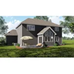 Traditional House Plan Rear Photo 01 - Amorbach Traditional Home 123D-0002 - Search House Plans and More