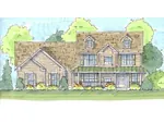 Country House Plan Front of Home - Stonegate Country Home 123D-0005 - Shop House Plans and More