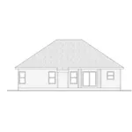 Ranch House Plan Rear Elevation - Winterhill Ranch Home 123D-0006 - Shop House Plans and More