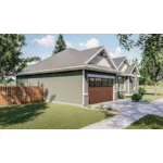 Ranch House Plan Side View Photo - Winterhill Ranch Home 123D-0006 - Shop House Plans and More