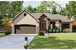 Ranch House Plan Front of House 123D-0010