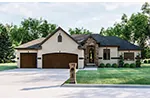 Traditional House Plan Front of House 123D-0013