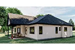 Traditional House Plan Side View Photo - 123D-0014 - Shop House Plans and More