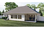 Ranch House Plan Rear Photo 02 - 123D-0015 - Shop House Plans and More