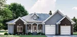 Ranch House Plan Front of House 123D-0016