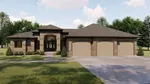 Southwestern House Plan Front of House 123D-0018