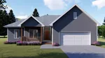 Ranch House Plan Front of House 123D-0022