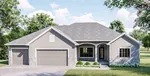 Ranch House Plan Front of House 123D-0024