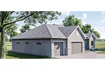 Traditional House Plan Side View Photo - 123D-0024 - Shop House Plans and More