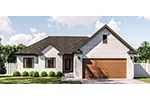 Farmhouse Plan Front of Home - 123D-0025 - Shop House Plans and More
