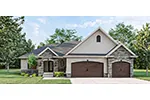 Ranch House Plan Front of House 123D-0026