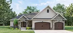 Country French House Plan Front of House 123D-0026