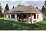 European House Plan Side View Photo - 123D-0026 - Shop House Plans and More
