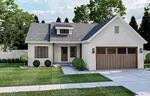 Modern Farmhouse Plan Front of House 123D-0028