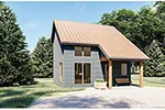 Lake House Plan Front of House 123D-0029