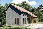 Modern House Plan Side View Photo - Gray Lake Modern Cabin 123D-0029 - Search House Plans and More